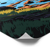 Algonquin Provinzpark Reisen Vintag Poster (Ecke)
