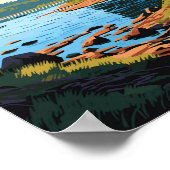 Algonquin Provinzpark Reisen Vintag Poster (Ecke)