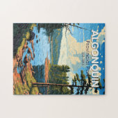 Algonquin Provinzpark Reisen Vintag Puzzle (Horizontal)