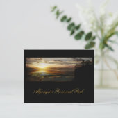 Algonquin-Sonnenuntergang Postkarte (Stehend Vorderseite)