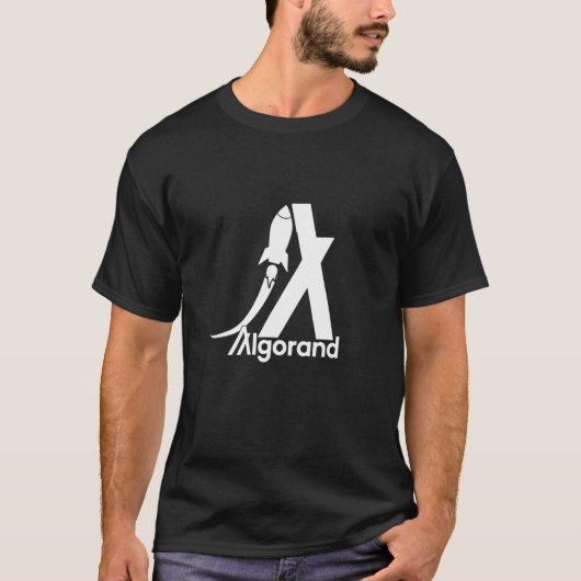 Algorand Rocket Crypto Nft Cryptowährungs-Blockier T-Shirt (Vorderseite)
