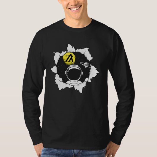 Algorand Token Cryptocurrency Space Moon Gear T-Shirt (Vorderseite)