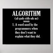 Algorithm Definition Computerprogrammierung Poster (Vorne)