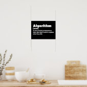 Algorithm Funny Dictionary Definition Programmer Poster (Küche)