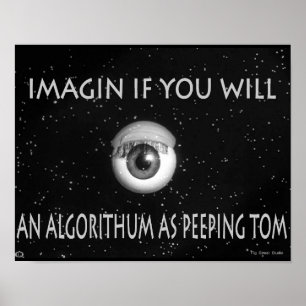 Algorithmus als Pieptum für Tom Cartoon Poster