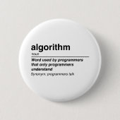 Algorithmus Button (Vorderseite)