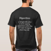 Algorithmus: Definiert T-Shirt (Rückseite)