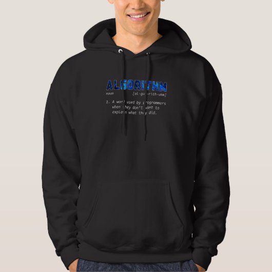 Algorithmus Definition Coder Programmierer Entwi Hoodie (Vorderseite)