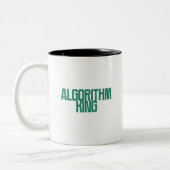 Algorithmus König | Data Science Machine Learning Zweifarbige Tasse (Links)