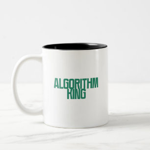 Algorithmus König Data Science Machine Learning Zweifarbige Tasse