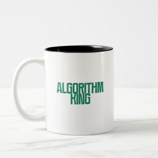 Algorithmus König | Data Science Machine Learning Zweifarbige Tasse (Links)