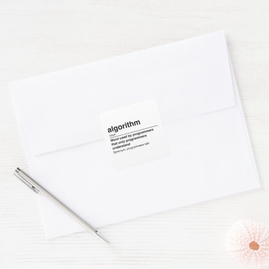 Algorithmus Quadratischer Aufkleber (Umschlag)