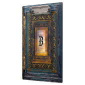 Algortex Elkin Old Book Style Cool Monogramm Klemmbrett (Links)