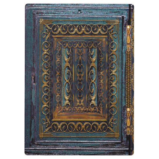 Algortex Elkin Old Book Style Cool Monogramm Klemmbrett (Rückseite)