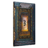 Algortex Elkin Old Book Style Cool Monogramm Klemmbrett (Rechts)