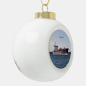 Algoscotia Ball oder Schneeflocke Keramik Kugel-Ornament (Links)
