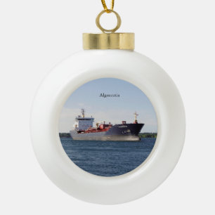 Algoscotia Ball oder Schneeflocke Keramik Kugel-Ornament