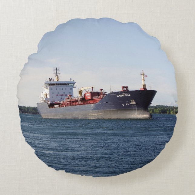 Algoscotia Rundkissen Rundes Kissen (Vorderseite)