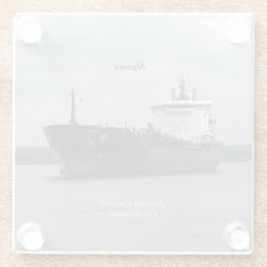 Algoseglas-Untersetzer Glasuntersetzer (Rückseite)