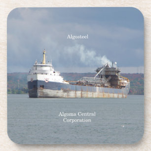 Algosteel Set von 6 harten Kunststoff-Untersetzer Getränkeuntersetzer