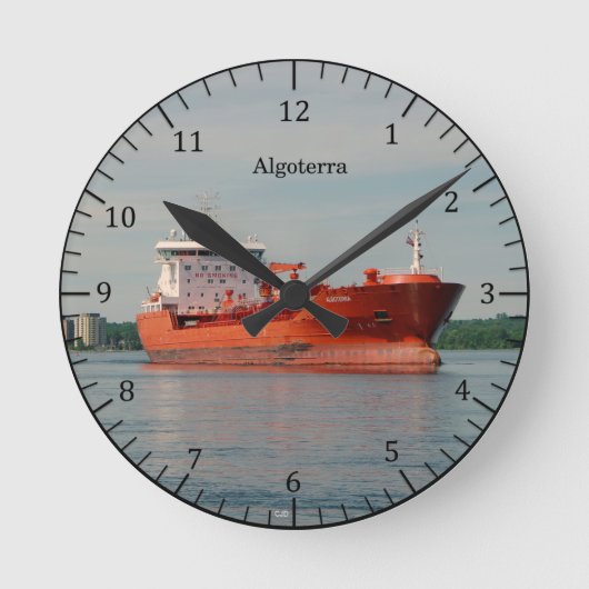 Algoterra Runde Wanduhr (Vorderseite)