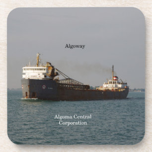 Algoway-Set von 6 harten Kunststoff-Untersetzer Untersetzer