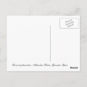 Alhambra-7 Postkarte (Rückseite)