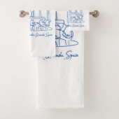 Alhambra Court of the Lions 1 Badhandtuch Set (Insitu)