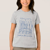 Alhambra Court of the Lions 1 Tri-Blend Shirt (Vorderseite)