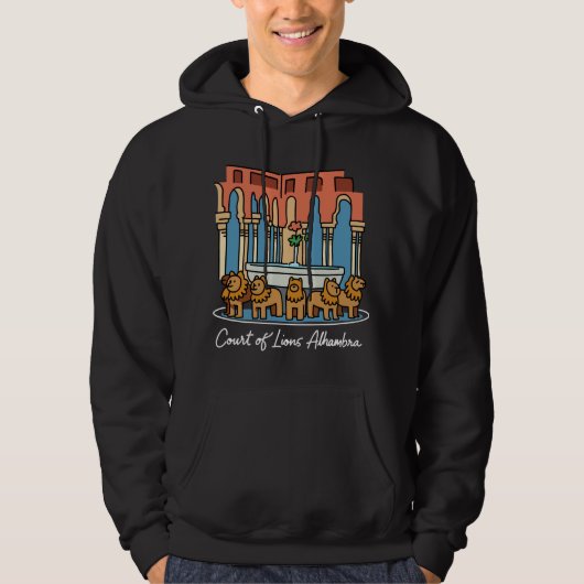 Alhambra Court of the Lions 3 Hoodie (Vorderseite)