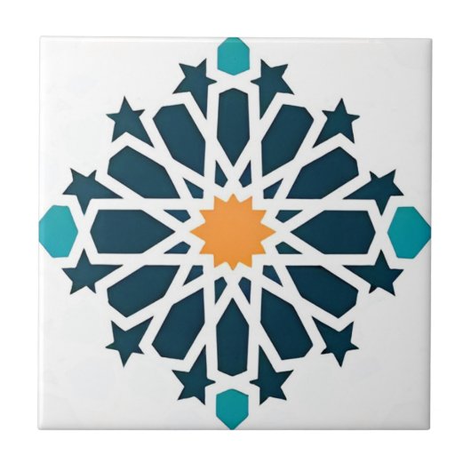 Alhambra-Fliesen Vintag Fliese (Vorderseite)