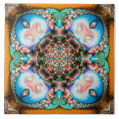 Alhambra Fraktal - Keramik Tile Fliese (Vorderseite)