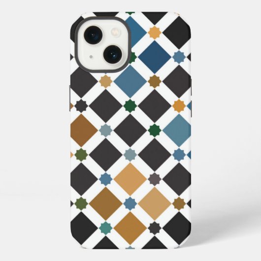Alhambra Geometrisches iPhone 13 Case – Schlank Kü Hülle (Rückseite)