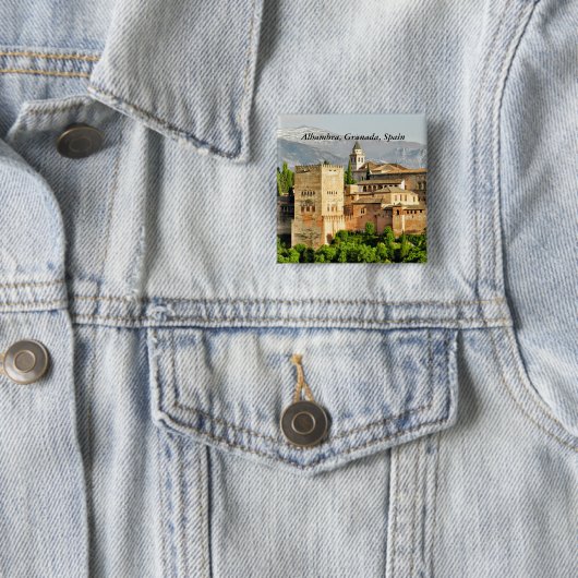 Alhambra, Granada, Andalusien, Spanien Button (Beispiel)