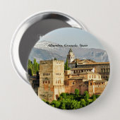 Alhambra, Granada, Andalusien, Spanien Button (Vorne & Hinten)