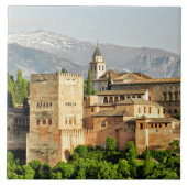 Alhambra, Granada, Andalusien, Spanien Fliese (Vorderseite)