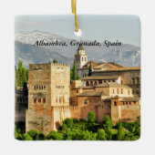 Alhambra, Granada, Andalusien, Spanien Keramikornament (Vorderseite)
