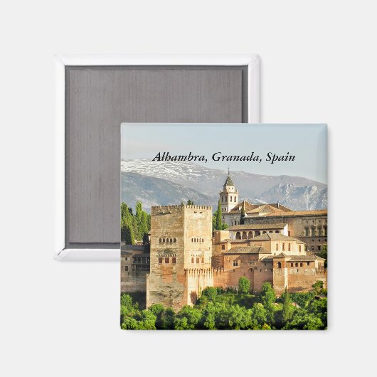 Alhambra, Granada, Andalusien, Spanien Magnet (Vorderseite/Rückseite)