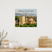 Alhambra, Granada, Andalusien, Spanien Poster (Küche)