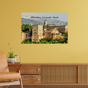 Alhambra, Granada, Andalusien, Spanien Poster