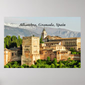 Alhambra, Granada, Andalusien, Spanien Poster (Vorne)