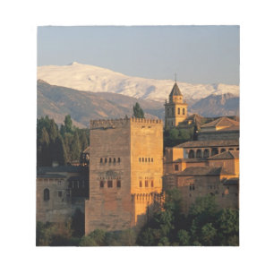 Alhambra; Granada; Andalusien, Spanien, Sierra Notizblock