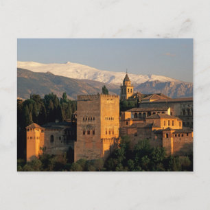Alhambra; Granada; Andalusien, Spanien, Sierra Postkarte