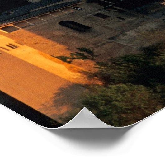 Alhambra; Granada; Andaslusia, Spanien, Sierra Poster (Ecke)