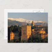 Alhambra; Granada; Andaslusia, Spanien, Sierra Postkarte (Vorne/Hinten)