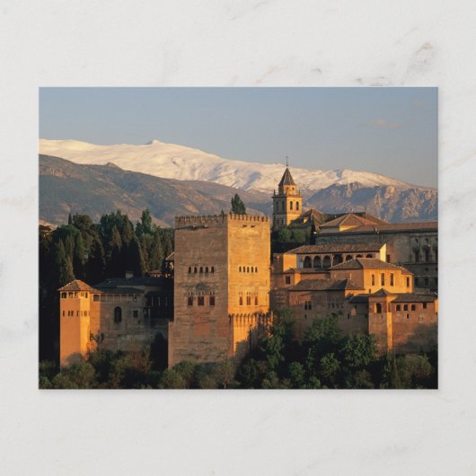 Alhambra; Granada; Andaslusia, Spanien, Sierra Postkarte (Vorderseite)