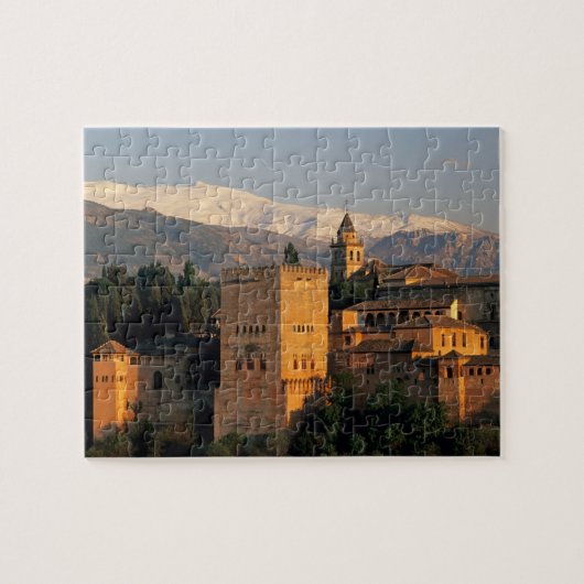 Alhambra; Granada; Andaslusia, Spanien, Sierra Puzzle (Horizontal)