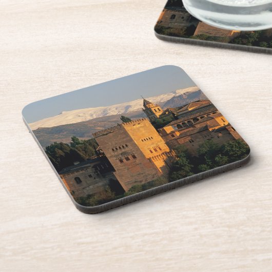 Alhambra; Granada; Andaslusia, Spanien, Sierra Untersetzer (Linke Seite)