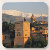 Alhambra; Granada; Andaslusia, Spanien, Sierra Untersetzer (Vorderseite)