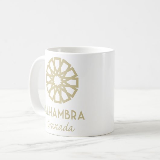 Alhambra Granada Kaffeetasse (Vorderseite Links)